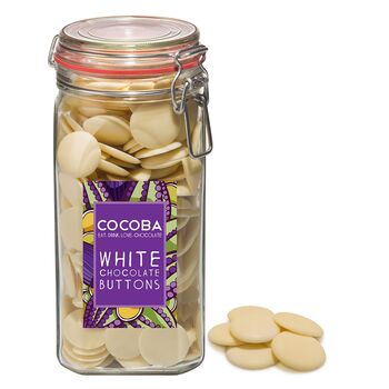 White Chocolate Buttons Giant Jar, 950g, 3 of 3
