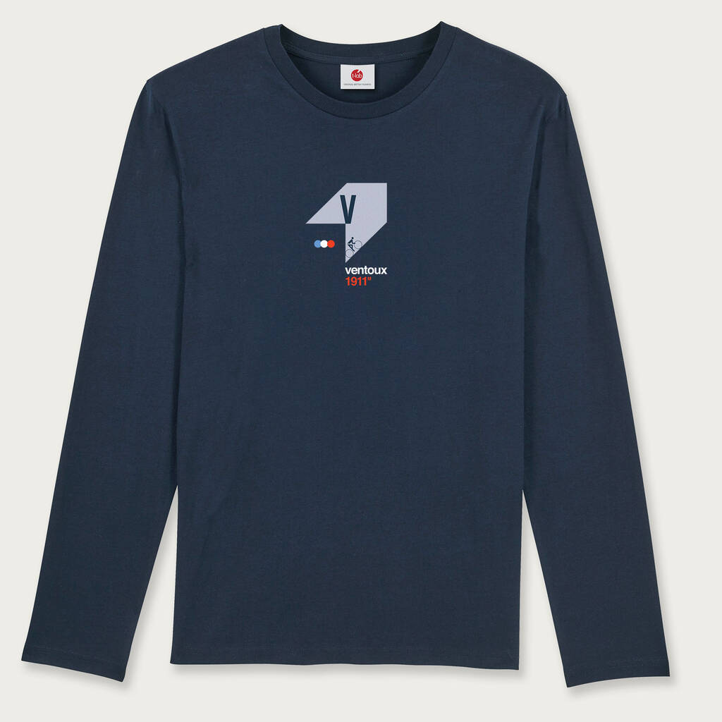 Ventoux 1911 Cycling Navy Long Sleeve Top, 1 of 7