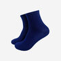 Pure Cashmere Luxury Ankle Socks Ethically Sourced Navy Blue, thumbnail 1 of 3