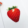 Strawberry Gold Leaf Watercolour Print, thumbnail 2 of 8