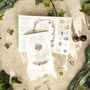 Delicate Wildflowers Gatefold Invitation, thumbnail 3 of 9