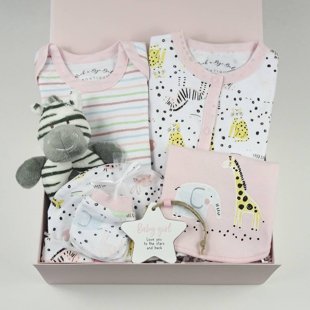 Baby Girl Safari Gift Box, 1 of 9