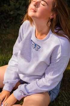 The Anna Holographic Mini Butterfly Sweater, 5 of 5