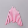 G Decor Pack Of 10 Or 20 Light Pink Dinner Candles, thumbnail 1 of 4