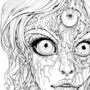 A Horror Colouring Book For Adults, thumbnail 5 of 9