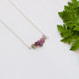 Sterling Silver Natural Sapphire Necklace, thumbnail 7 of 8