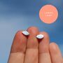 Flat Leaf Studs In Sterling Silver, thumbnail 2 of 6