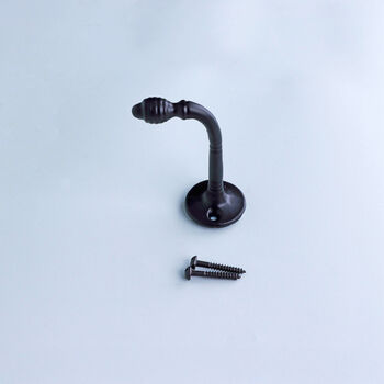 G Decor Heavy Duty Traditional Black Cast Iron Coat Hooks, 3 of 8