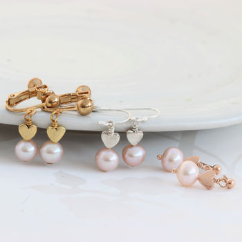 Pink Pearl Pendant And Earrings Set, 7 of 12
