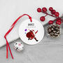 Personalised Playful Santa Christmas Ornament, thumbnail 5 of 5