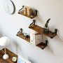Pack Of Three Decorative Wall Floating Shelves, thumbnail 1 of 5