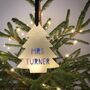 Personalised Acrylic Tree Teacher Christmas Bauble, thumbnail 1 of 4