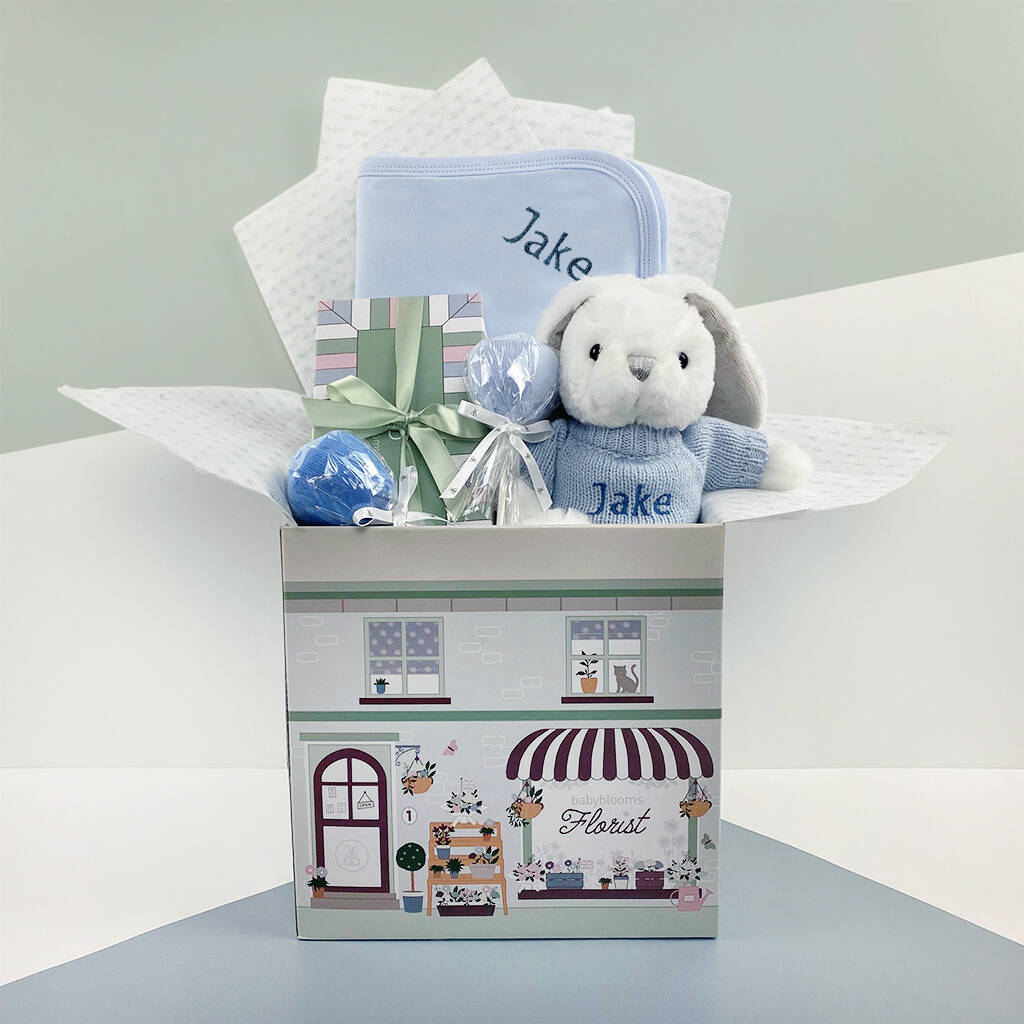 Image of Little Love Snuggle Hamper, Blue, Blue