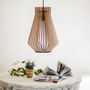 Rome Wooden Lampshade, Ceiling Light, thumbnail 2 of 6