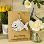 Personalised Father's Day Fishing Keepsake Card, thumbnail 1 of 6