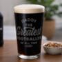 Personalised Greatest Pint Glass, thumbnail 3 of 5