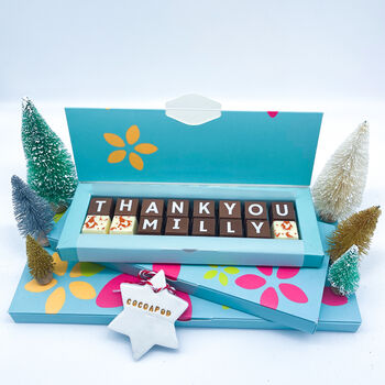 Personalised Christmas Thank You Chocolates, 5 of 8