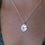 Engraved Silver Sagittarius Zodiac Necklace, thumbnail 2 of 9