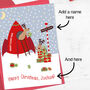 Reindeer Rocket Personalised Children's Christmas Card, thumbnail 3 of 5