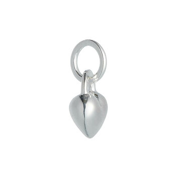 Love Heart Solid Silver Charm, 7 of 9