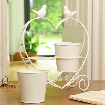 Love Heart Double Herb Planters, 6 of 9