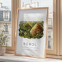 Philippines Travel Poster Of Bohol Chocolate Hills, thumbnail 3 of 7