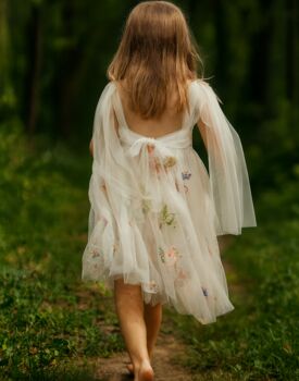 Athena ~ Ivory White Party Or Flower Girl Dress, 7 of 9