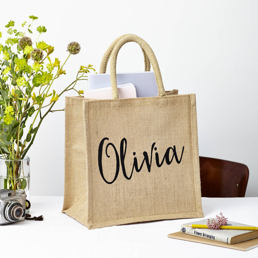 Personalised jute bags uk new arrivals