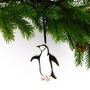 Chinstrap Penguin Wooden Hanging Decoration, thumbnail 1 of 10