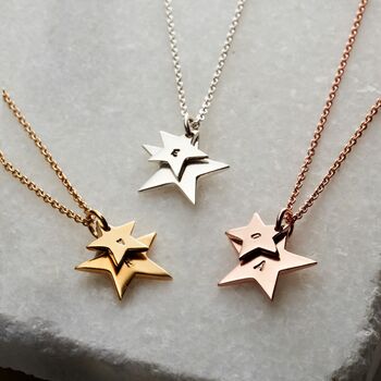 Mummy And Baby Personalised Star Necklace, 5 of 12