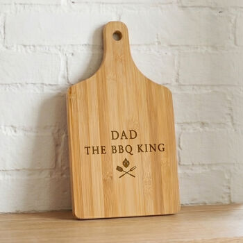 BBQ King Engraved Wooden Serving Board, 3 of 3