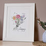 Family Birth Month Flower Print, thumbnail 2 of 5