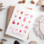 Personalised Hugs And Kisses Valentines Card, thumbnail 1 of 2