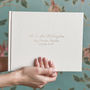 Beautifully Bespoke Calligraphy Wedding Guest Book, thumbnail 1 of 11