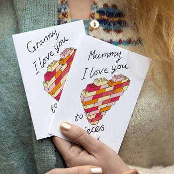 Mummy Or Granny I Love You To Pieces Card, 2 of 3
