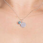 Sterling Silver March Birthstone Necklace Set, thumbnail 2 of 10