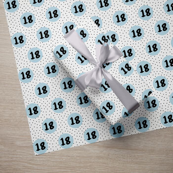 Personalised 18th Birthday Wrapping Paper, 7 of 9