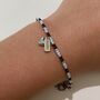 West Ham Utd Whufc Bead Bracelet With Heart Charm Football Fan Gift, thumbnail 1 of 3