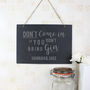 Personalised Gin Lover's Large Hanging Slate Sign, thumbnail 3 of 4