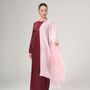 100% Mulberry Silk Scarf, Blush Pink In Gift Box, thumbnail 2 of 5