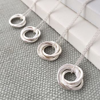 Interlinked Rings Necklace, 4 of 11