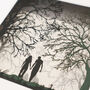 Framed Papercut Silhouette Of Couple Walking, thumbnail 3 of 11