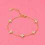 Flower Diamante Bracelet, thumbnail 1 of 4