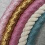 Personalised Rainbow Macrame,Gold Sparkle Wall Hanging, thumbnail 2 of 12