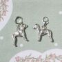Bedlington Terrier Charm Sterling Silver, thumbnail 2 of 9
