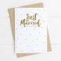 Personalised Wedding Card Just Married, thumbnail 3 of 4