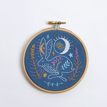 Celestial Hare Mini Embroidery Kit, 6 of 6