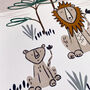Lion And Cub Children's Art Print, thumbnail 4 of 5