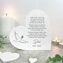 Personalised Happy Heavenly Father's Day White Freestanding Heart, thumbnail 1 of 4