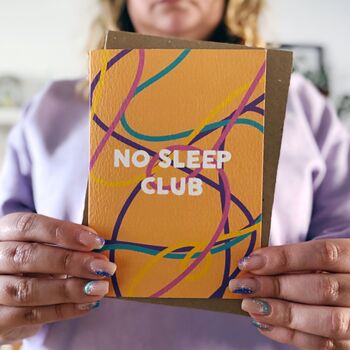 Funny New Baby 'No Sleep Club' Card, 5 of 5